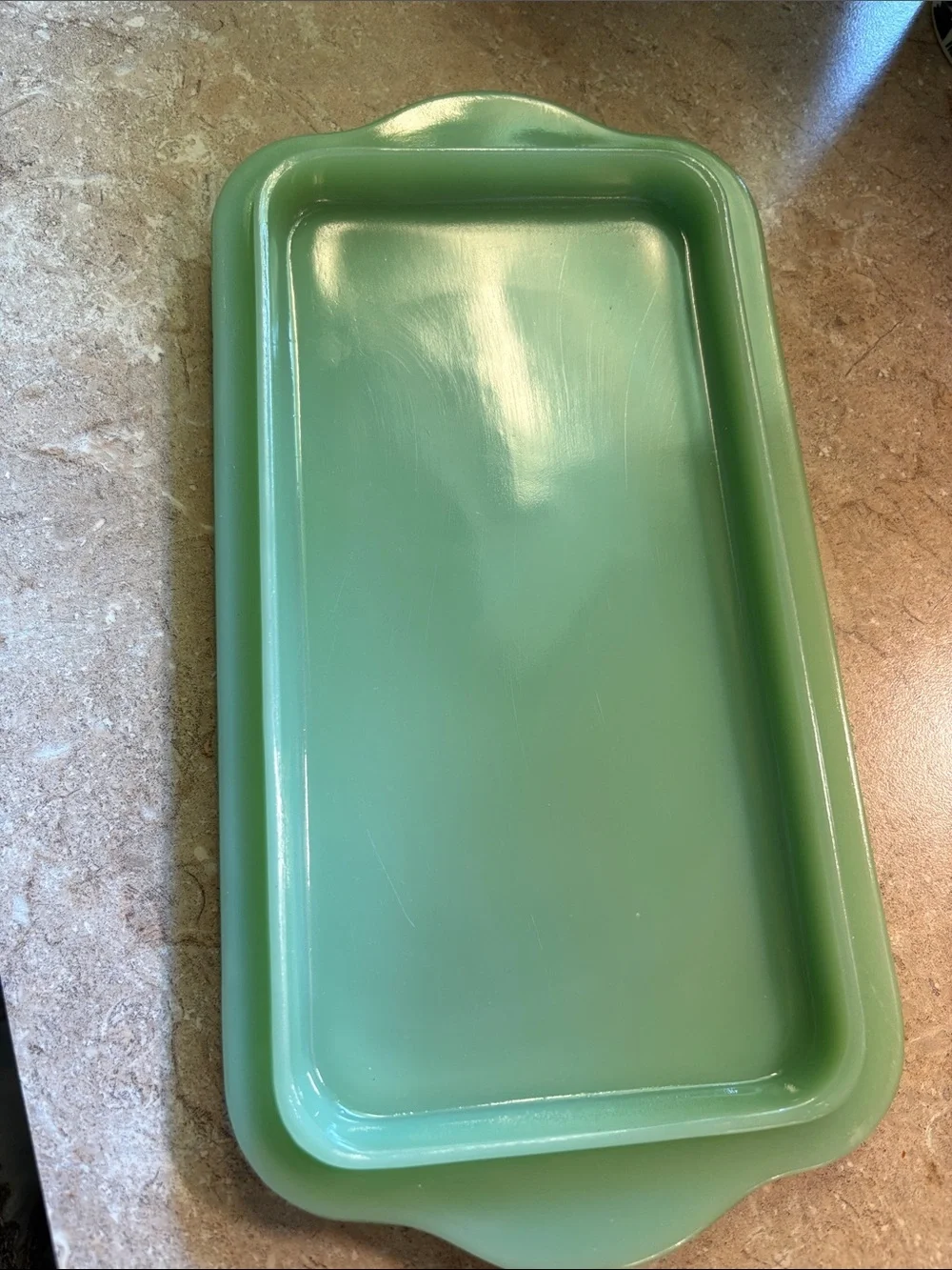 Fire King 1940’s Jadite Refrigerator Dish Lid